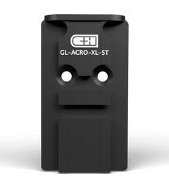 C&H Precision GL-ACRO-XL Glock MOS Aimpoint ACRO Optic Adapter Plate - Steel - Black Anodized