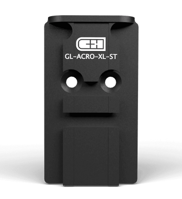 C&H Precision GL-ACRO-XL Glock MOS Aimpoint ACRO Optic Adapter Plate - Steel - Black Anodized