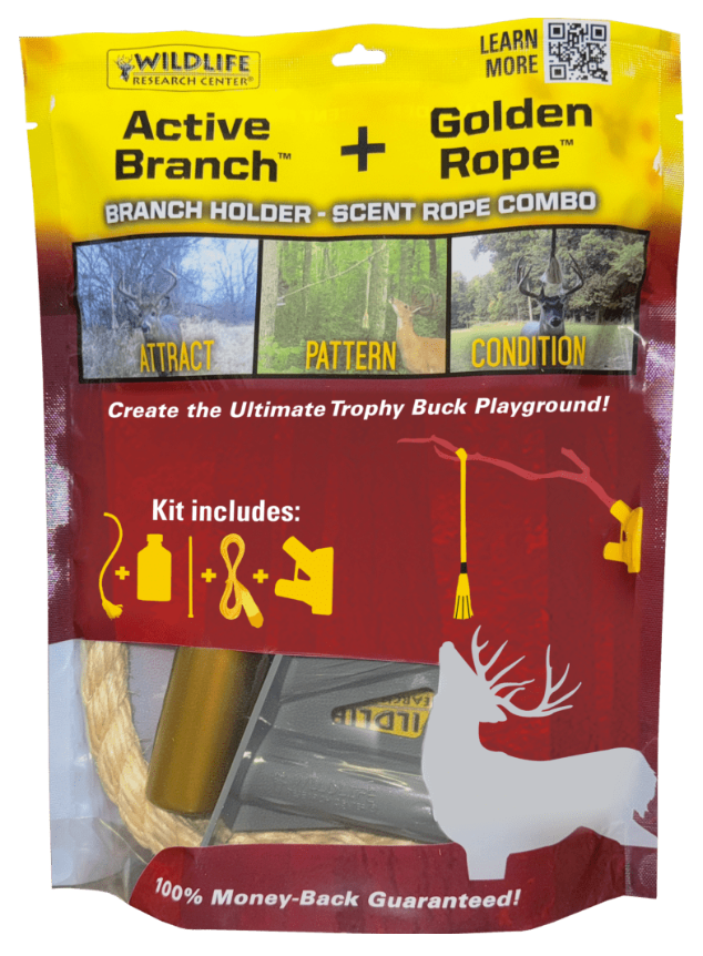 Wildlife Research Golden Rope Combo Kit - 4 oz Deer Scent & Active-Branch Holder
