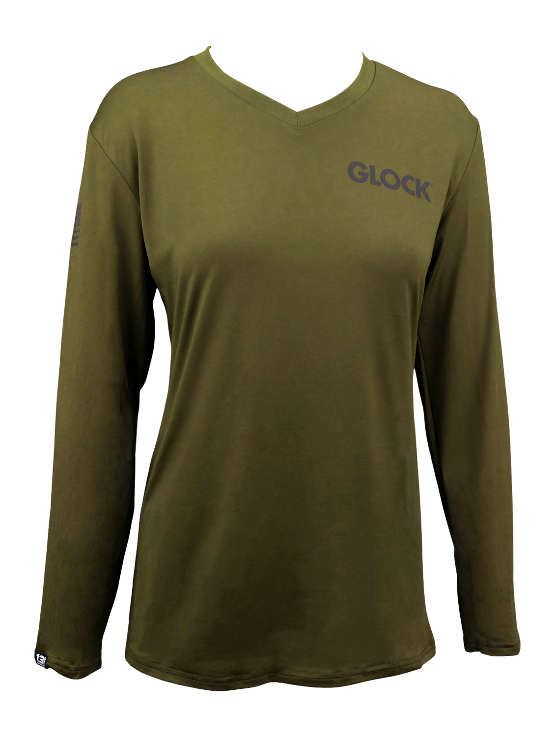 Glock Ladies Performance Shirt Military Green Medium - Long Sleeve