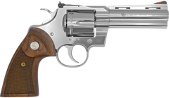 Colt Mfg Python 357 Mag/38 Special 4.25" 6-Shot DAO Revolver - Stainless Walnut Grip