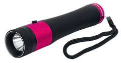 Guard Dog Ivy Stun Gun 200 Lumen Flashlight - Black/Pink Aluminum