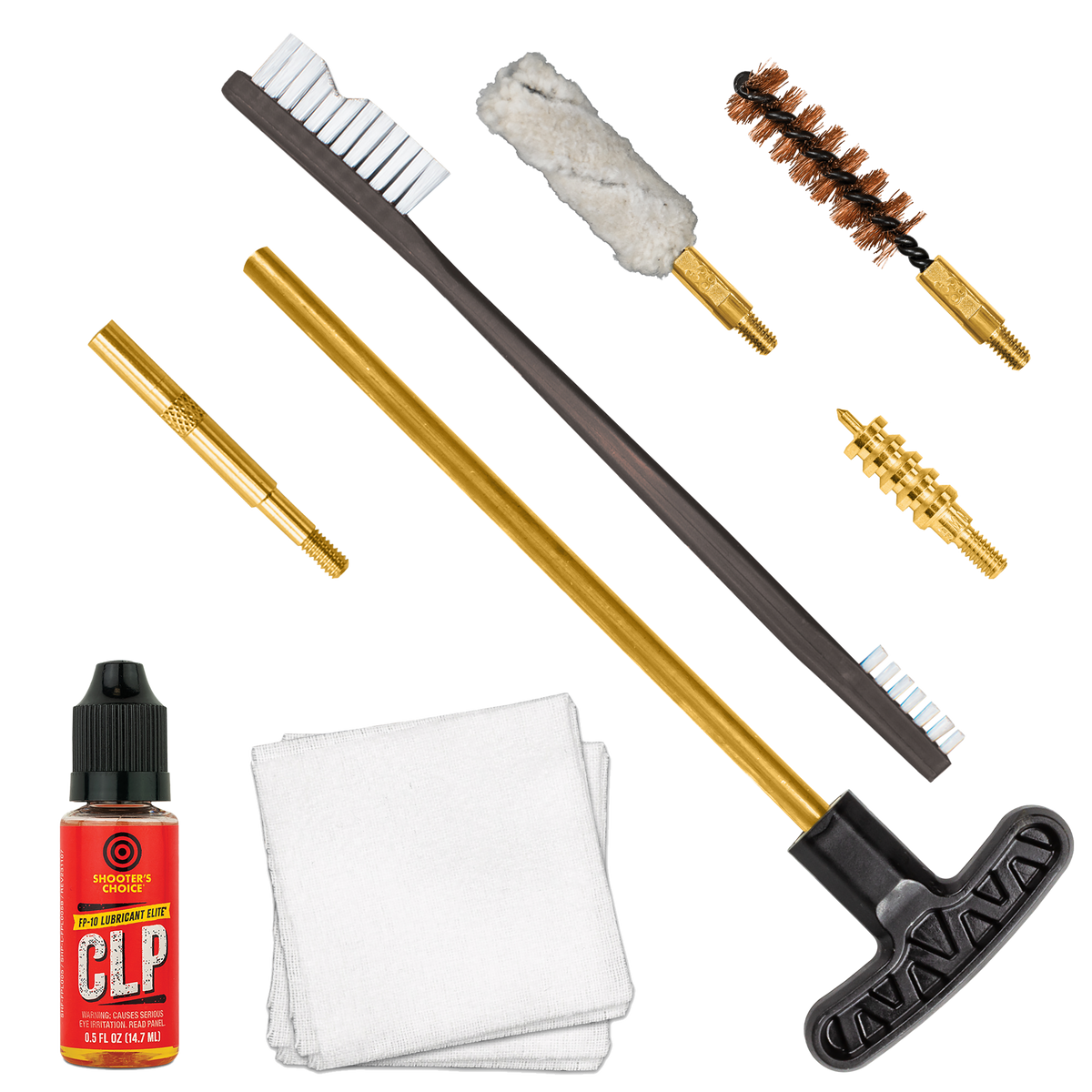 Otis 9mm Pistol Cleaning Kit 9mm/.38/.375 Cal - Yellow Case