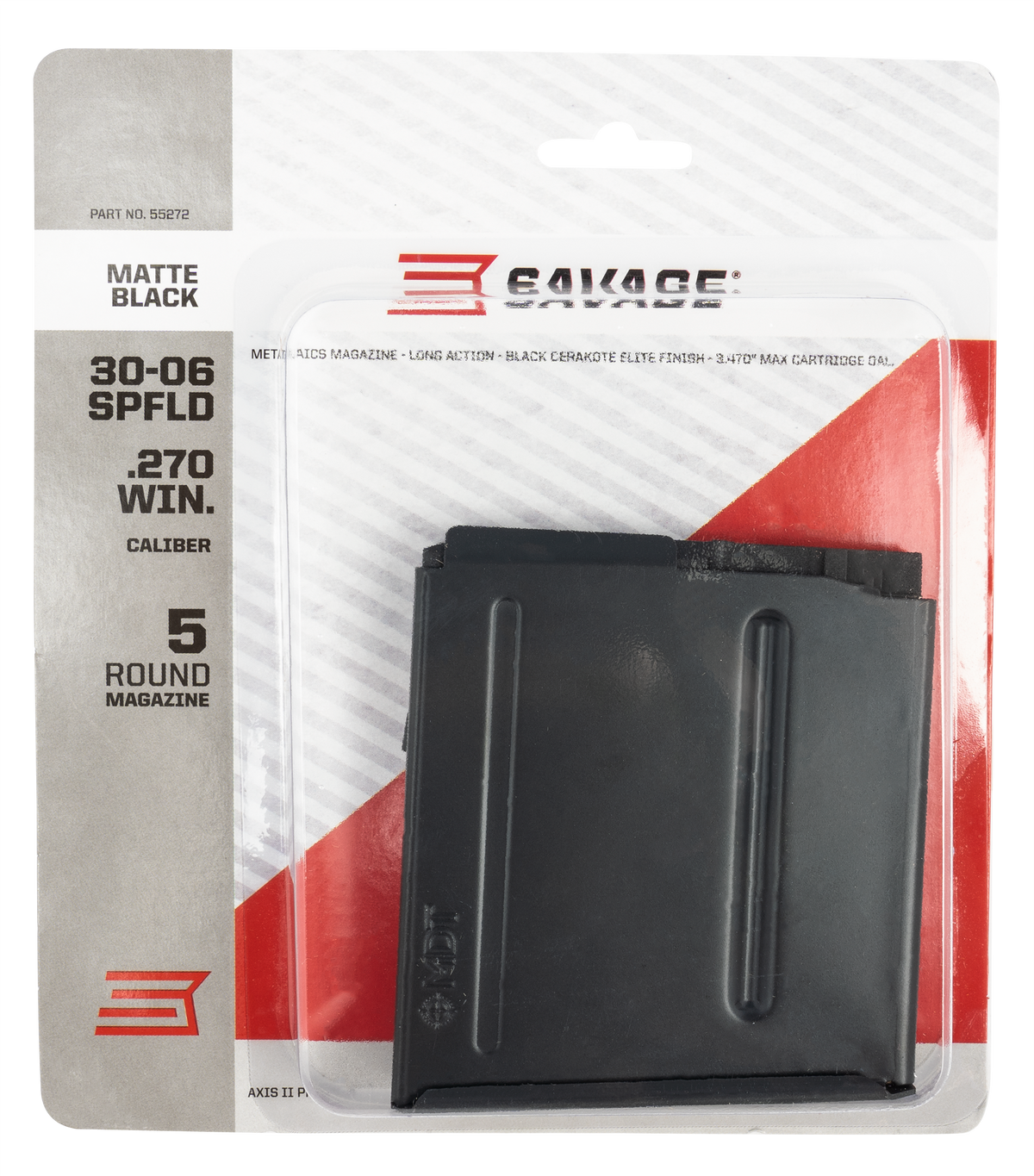 Savage 55272 Axis II Precision 270 Win/30-06 Springfield 5-Rd Detachable Magazine