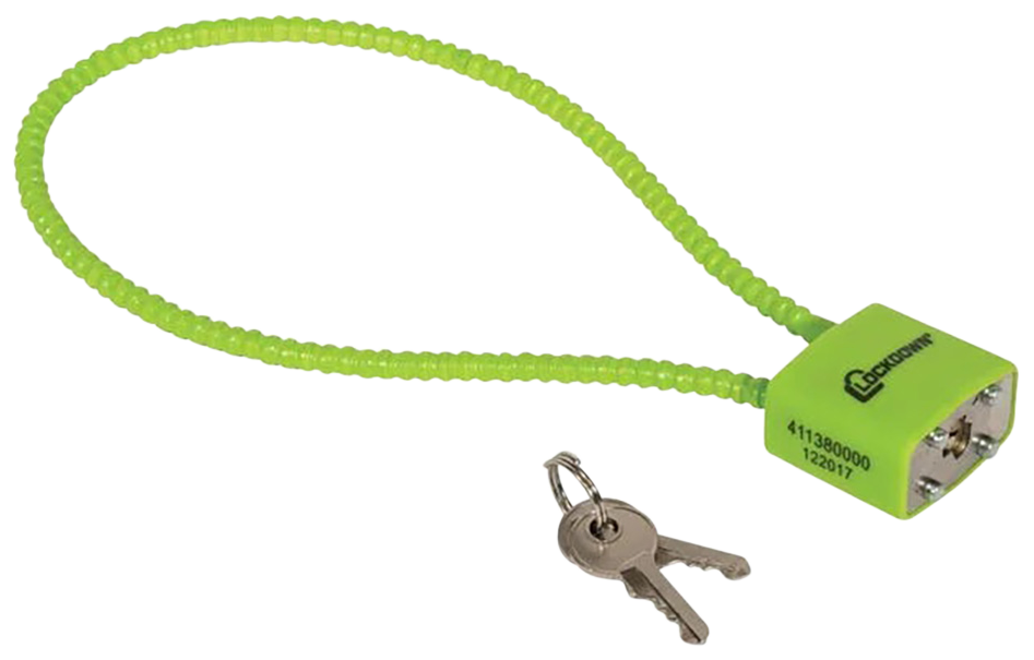 Lockdown 11" Cable Gun Lock 30mm Keyed Universal Fit