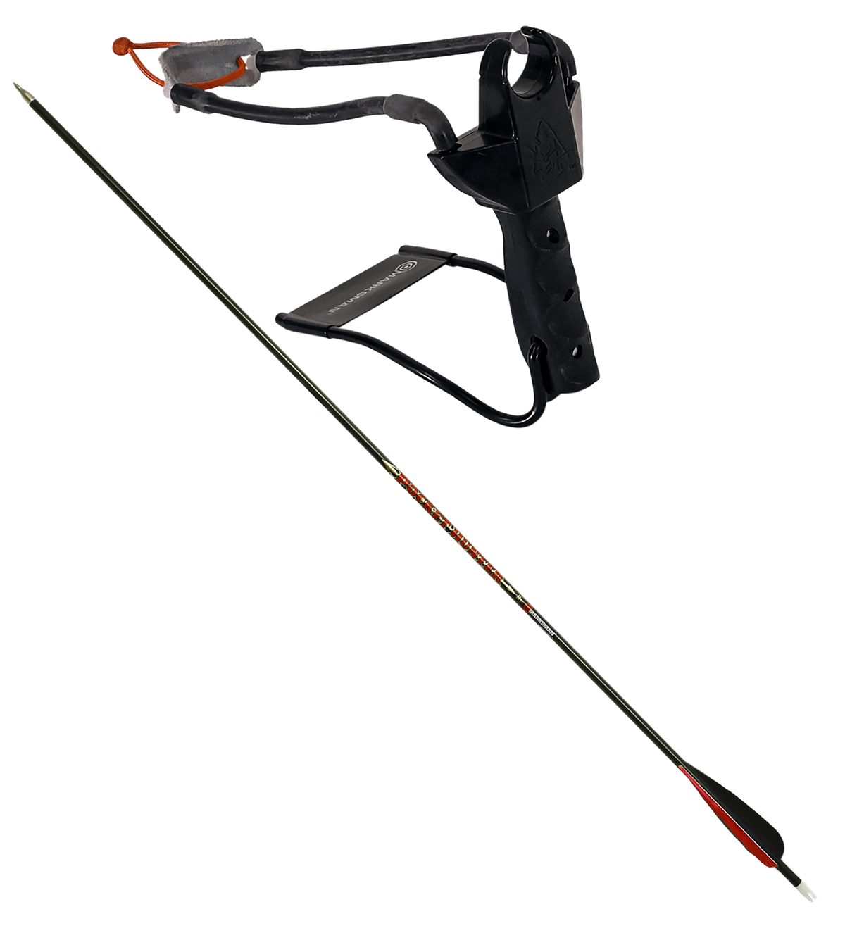 Marksman 3075 Pocket Hunter Folding Slingshot Steel Frame Black