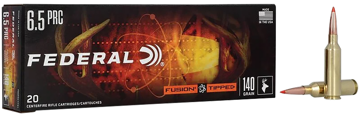 Federal Fusion 6.5 PRC 140gr Tipped Fusion 20 Rd - Box or Case