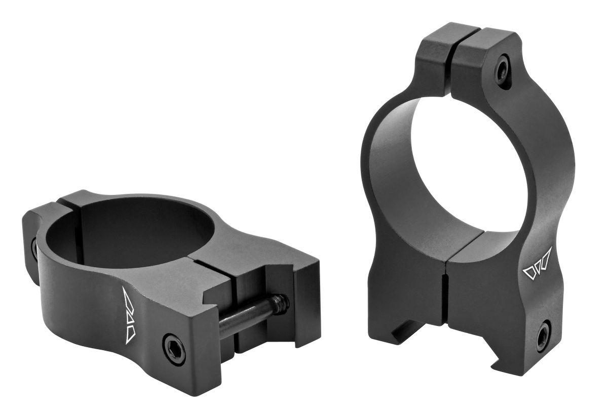 Warne V415M Vapor 30mm High 0 MOA Scope Rings - Matte Black
