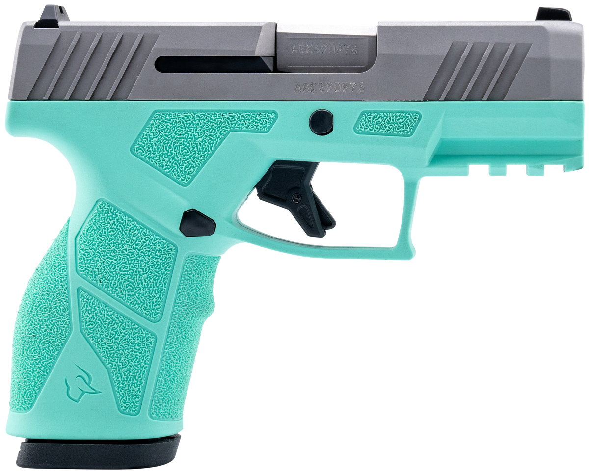 Taurus GX2 9mm Luger 3.37" 10+1 Striker-Fired Semi-Auto Pistol - Cyan Polymer Frame / Stainless Slide