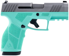 Taurus GX2 9mm Luger 3.37" 10+1 Striker-Fired Semi-Auto Pistol - Cyan Polymer Frame / Stainless Slide