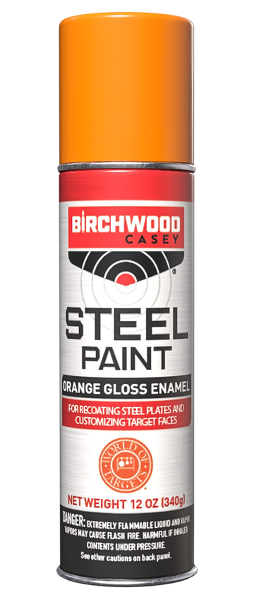 Birchwood Casey Steel Target Paint Orange 12 oz Aerosol