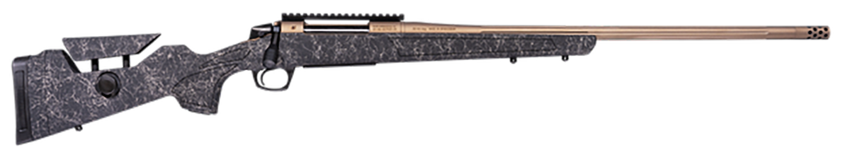 CVA Cascade Long Range Hunter 7mm Rem Mag 24" 3+1 Bolt Action Rifle - Smoked Bronze Cerakote