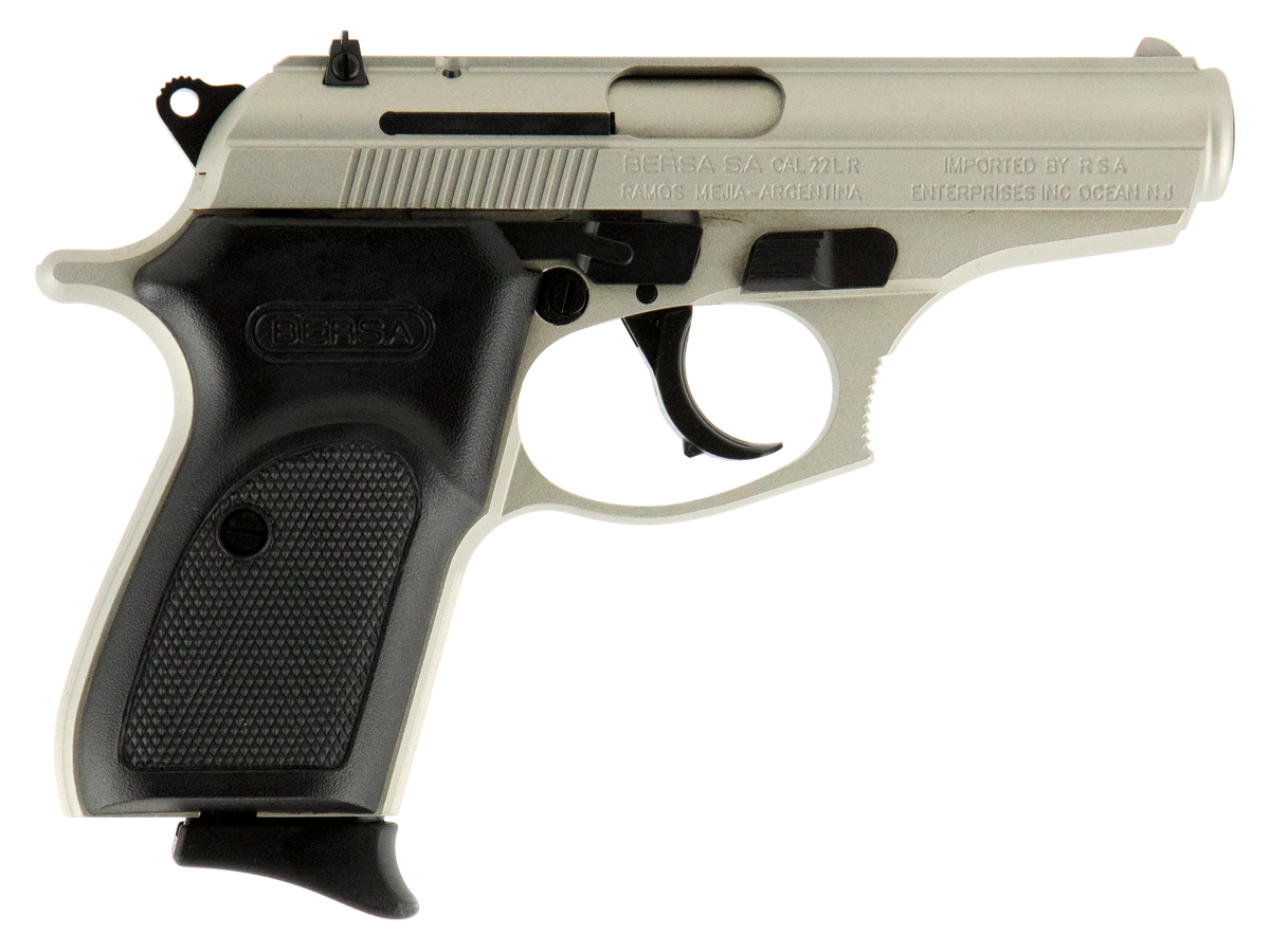 Bersa Thunder 22 LR Micro-Compact 3.5" 10+1 DA/SA Pistol - Nickel