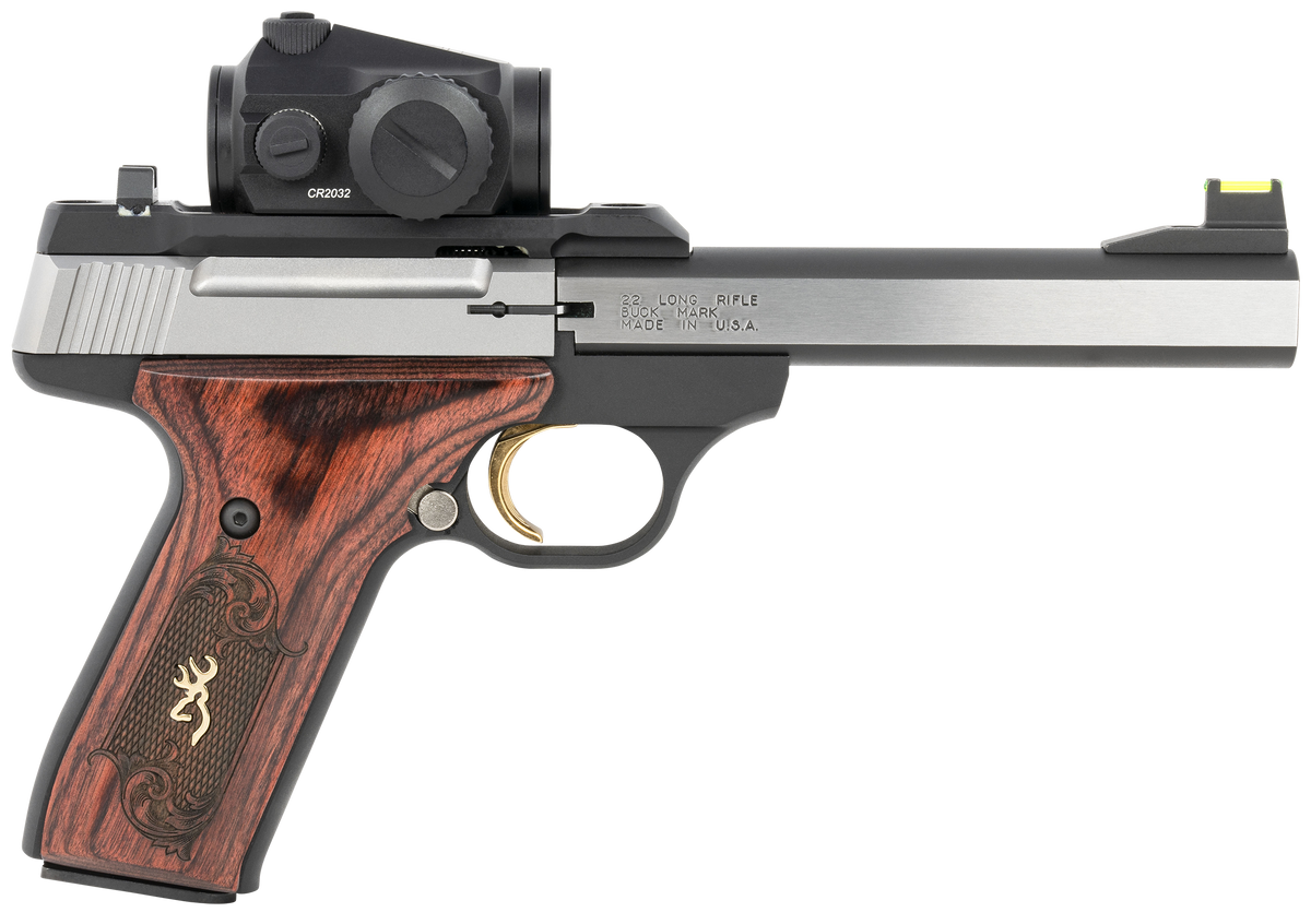 Browning Buck Mark Medallion 22 LR 5.5" 10+1 Semi-Auto Pistol - Rosewood