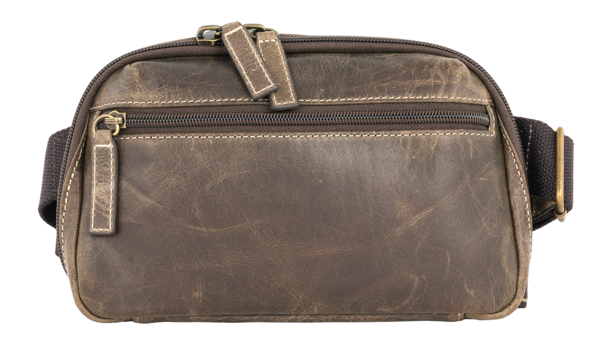 Kingport Industries GTM-CZY/117 Brown Lambskin Waistpack Crossbody CCW Bag