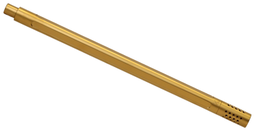True Precision TP/22 16" .22 LR Fluted Compensated Bull Barrel Gold TiN - Fits Ruger 10/22