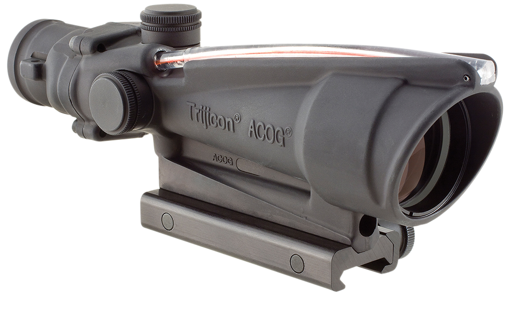 Trijicon 100153 ACOG 3.5x35mm .223/5.56 BDC Illuminated Red Horseshoe Riflescope - Black Hardcoat Anodized