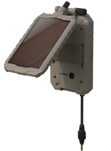HME Sol-Pak SOLP5X 5000mAh 12V Solar Power Panel Brown - Compatible w/ Stealth Cam/Muddy/WGI Cameras