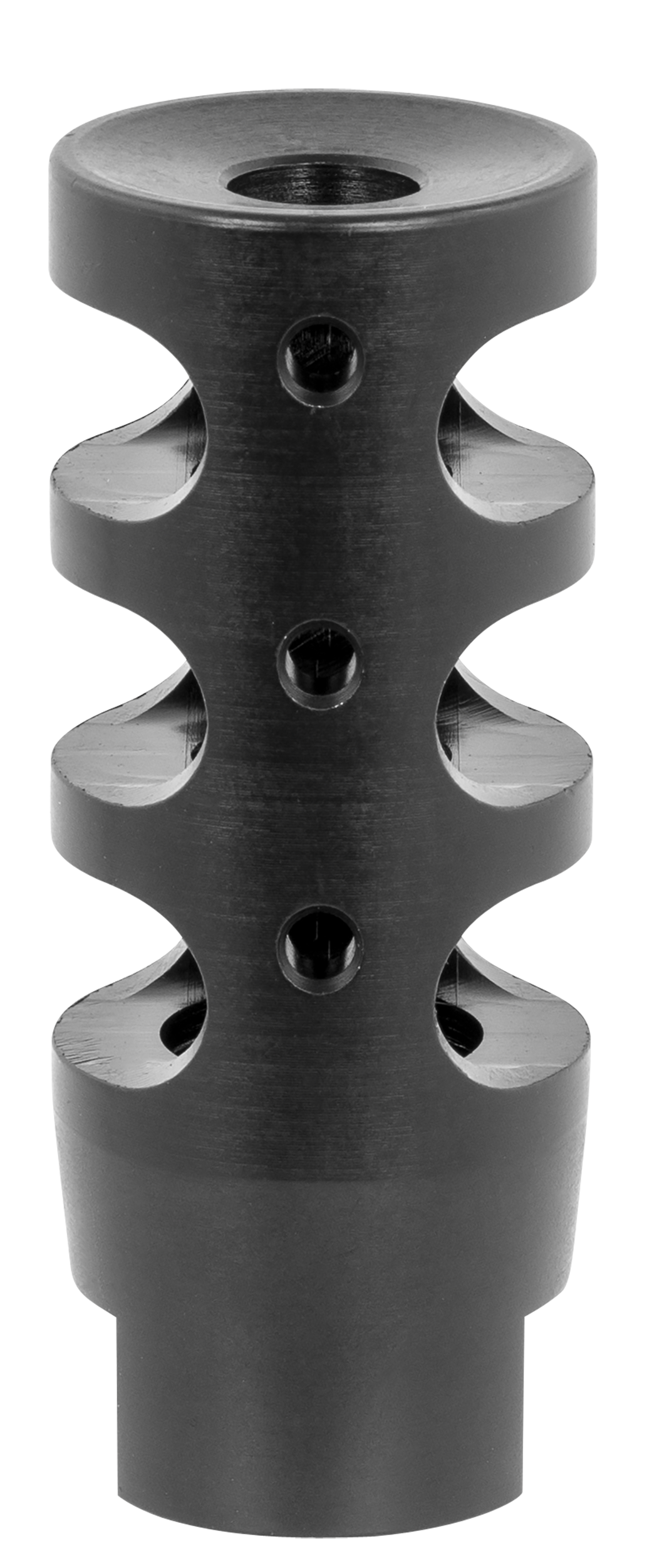 TacFire MZ10023BN Compact Compensator 308 Win 5/8x24 Black Nitride Steel AR-10