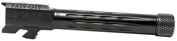 Faxon Firearms Match Series Glock 19 Gen 2-5/Glock 45 9mm Luger Fluted Threaded Barrel - Black Nitride