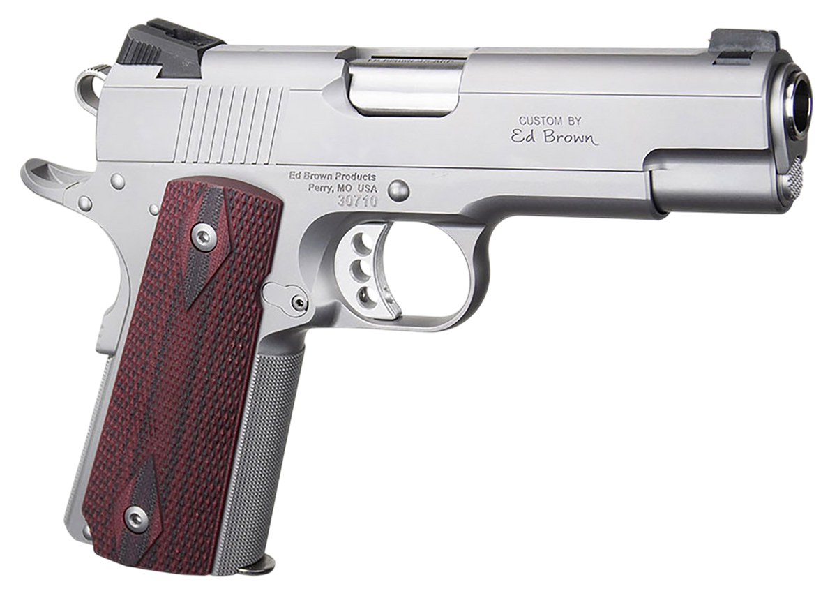 Ed Brown 1911 Executive Commander 45 ACP 4.25" 7+1 SAO Pistol - Serrated Stainless