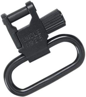 Uncle Mike's 14033 Super Swivel Quick Detach Tri-Lock Blued 1.25" Loop with QD Bases