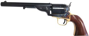 Taylors and Company 1851 Open-Top Navy 45 LC 7.5" 6-Rd SAO Revolver - Color Case Hardened Frame