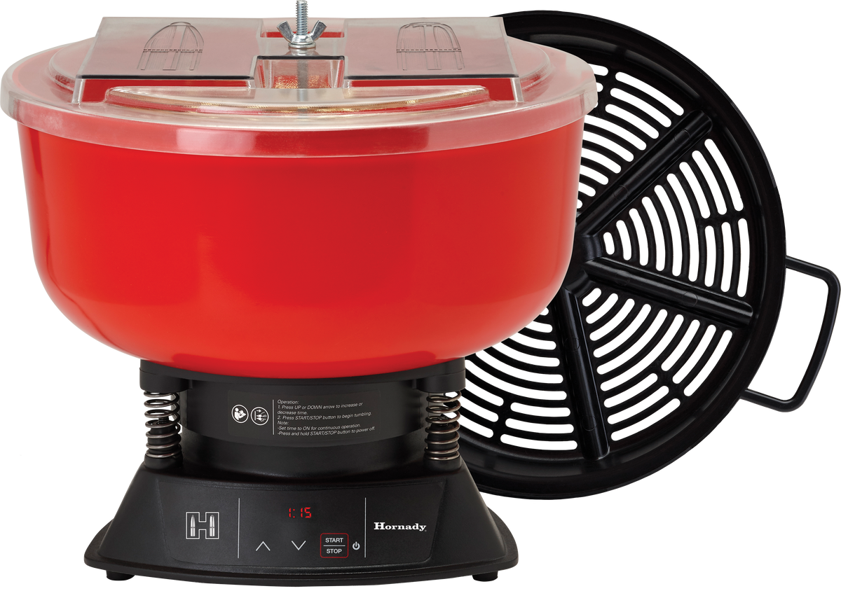 Hornady 050240 Magnum Digital Vibratory Tumbler Red Multi-Caliber