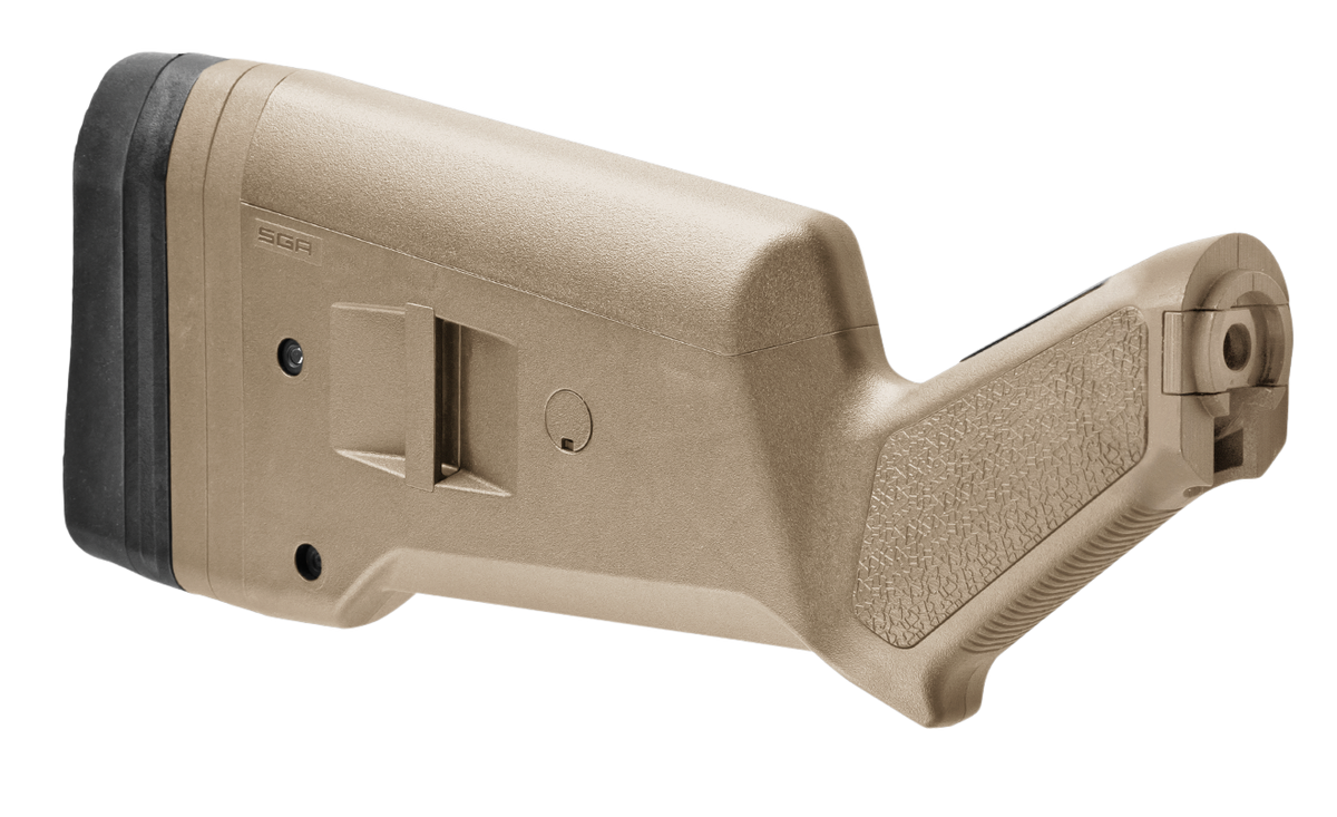 Magpul Industries SGA Shotgun Stock Fixed Flat Dark Earth Polymer for Mossberg 500/590/590A1 12 GA