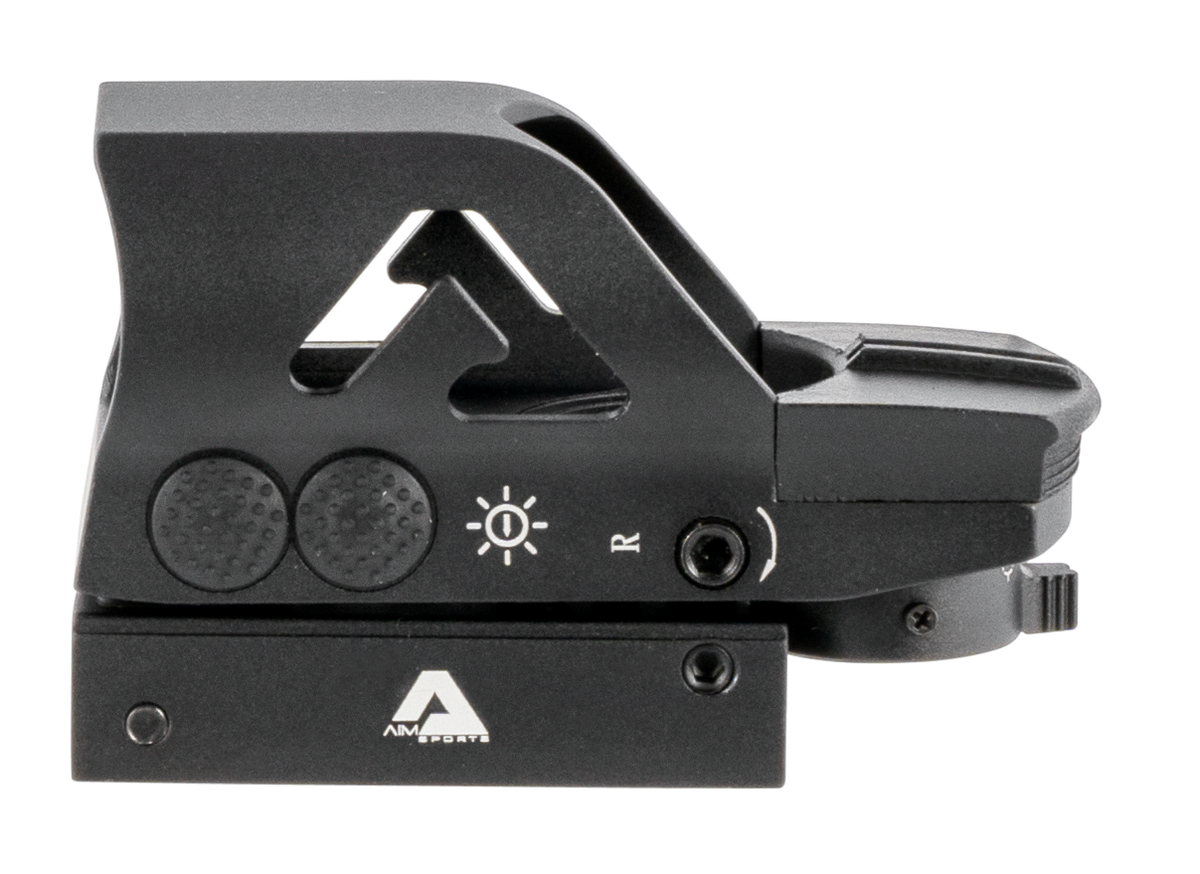 Aim Sports RT506C Full-Size Reflex Sight 1x34mm Red/Green Multi Reticle - Matte Black