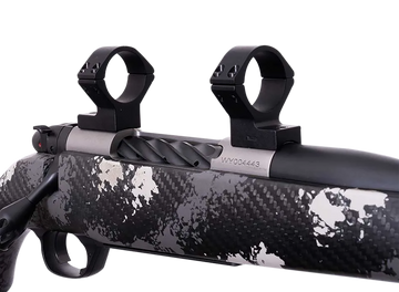 Weatherby TRBVLAS3 Scope Mount/Ring Combo 30mm Medium Rings Matte Black Alloy - Mark V Standard 6-Lug Action