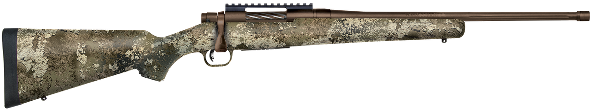 Mossberg Patriot Predator 350 Legend 20" 4+1 Bolt-Action Rifle - Fluted Threaded Barrel, TrueTimber Strata Stock