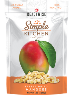ReadyWise Simple Kitchen Freeze Dried Mango 1 Serving Pouch - 6 Pk Case