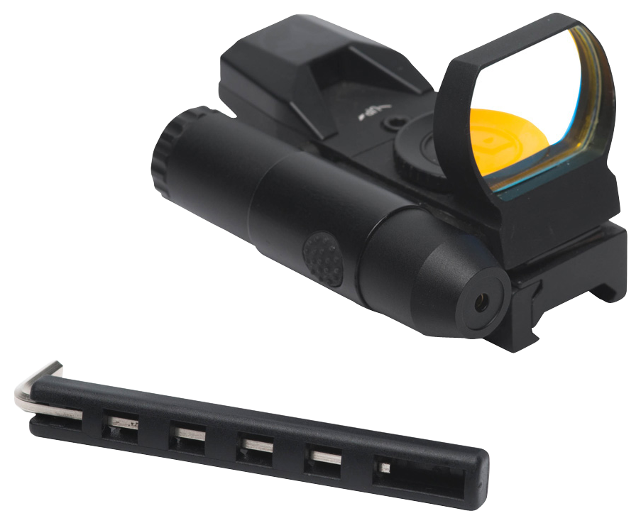 Firefield Impact Duo Reflex Sight 1x 31x22mm Multi-Reticle Red Dot with Red Laser Matte Black