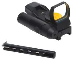 Firefield Impact Duo Reflex Sight 1x 31x22mm Multi-Reticle Red Dot with Red Laser Matte Black