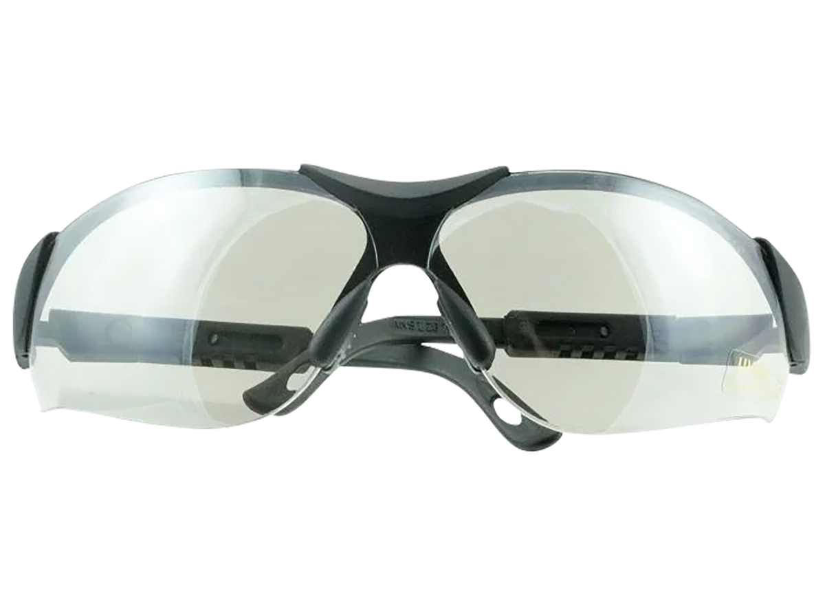 Walkers Game Ear Sport Glasses Elite Clear Lens Polycarbonate Black Half Frame
