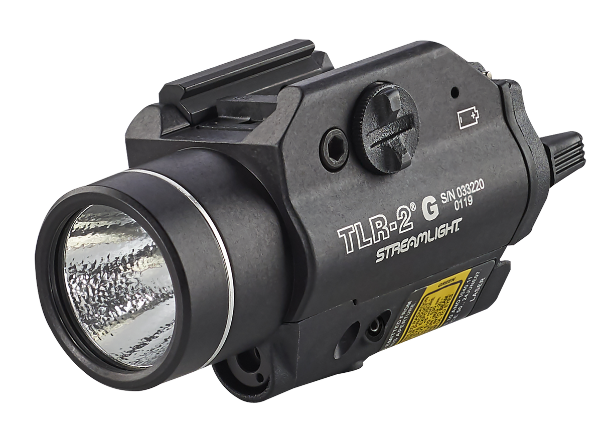 Streamlight TLR-2 G 300 Lumens White LED/Green Laser Weapon Light - Black Anodized