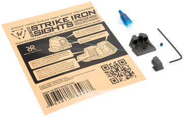 Strike Industries Strike Iron Sights M&P/M&P M2.0 Suppressor Height Black/Blank Front & Rear