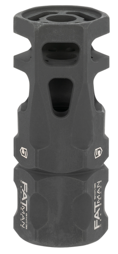 Phase 5 Weapon Systems FATman Hex Brake 1/2x36 Black Parkerized Steel for 9mm/7.62x39/6.8mm AR-Platform