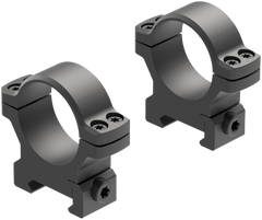 Leupold BackCountry Cross-Slot 30mm Medium Matte Black Scope Rings - 2-Piece Set