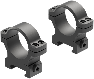 Leupold BackCountry Cross-Slot 30mm Medium Matte Black Scope Rings - 2-Piece Set