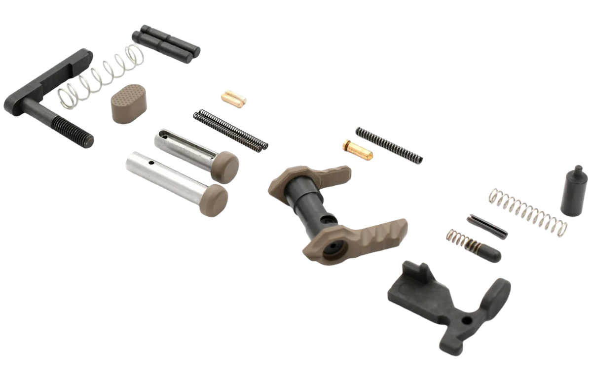 Timber Creek Outdoors GLPKD Greyman AR-15 Lower Parts Kit - Desert Anodized Billet Aluminum