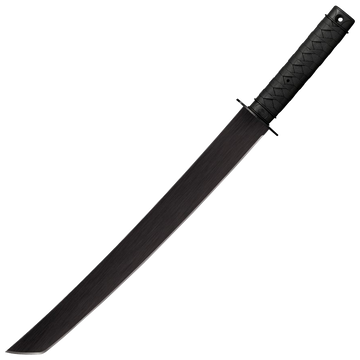 Cold Steel Tactical Wakizashi 18" 1055 Carbon Steel Machete Black Polypropylene Handle