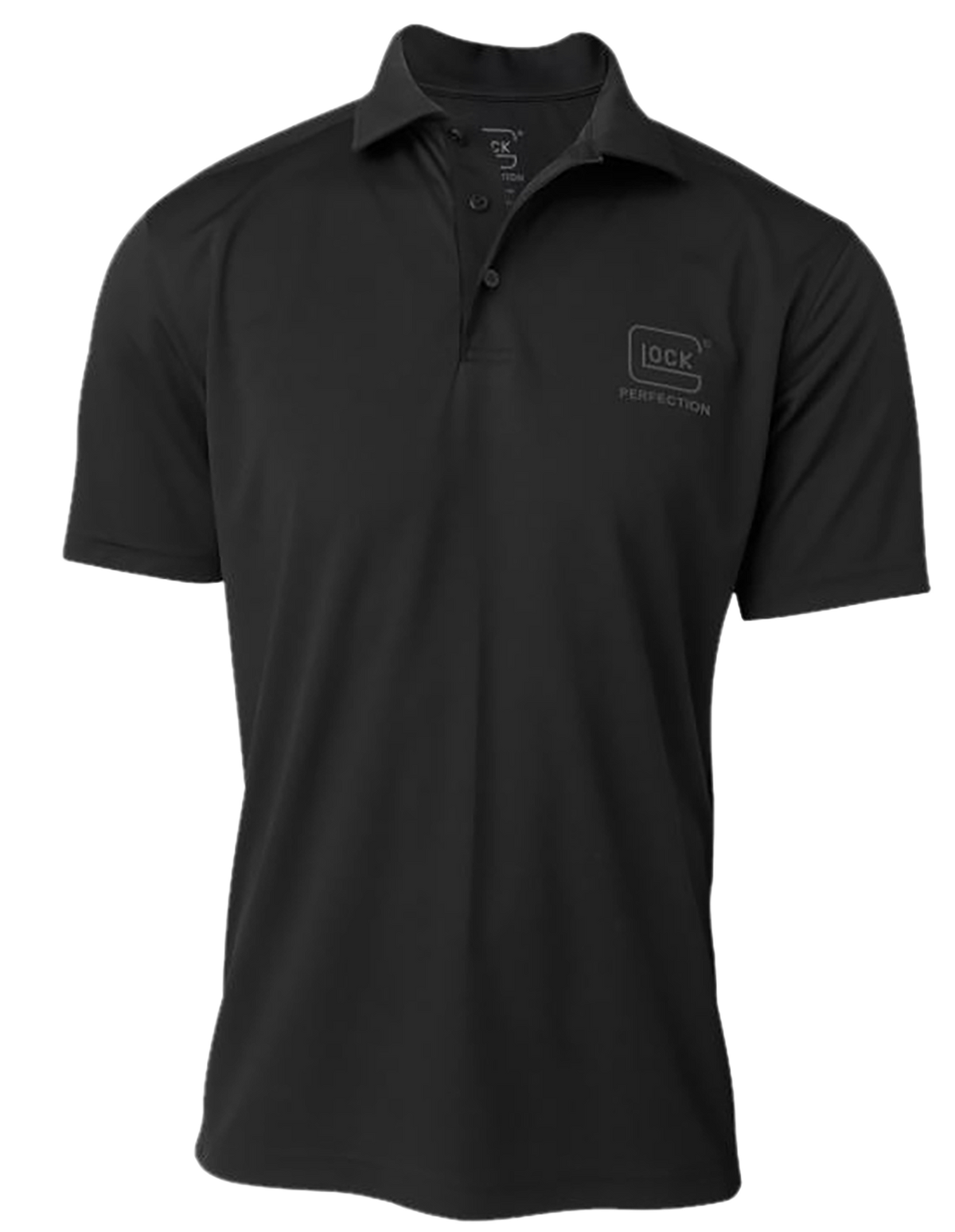 Glock Perfection Short Sleeve Polo Shirt Black Polyester Mesh 3XL