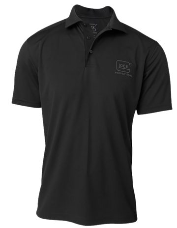 Glock Perfection Short Sleeve Polo Shirt Black Polyester Mesh 3XL
