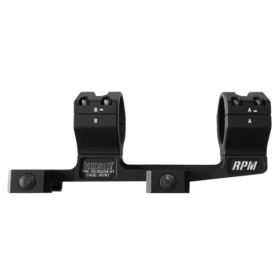 Samson RPM 30mm Scope Mount/Ring Combo Matte Black 2" Offset