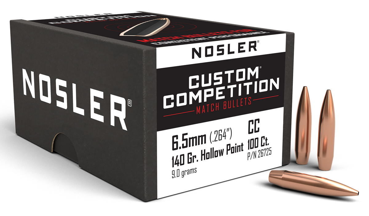 Nosler Custom Competition 6.5 Creedmoor 140gr HPBT 100/Box