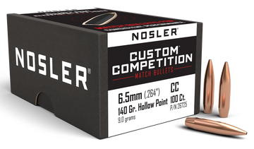 Nosler Custom Competition 6.5 Creedmoor 140gr HPBT 100/Box