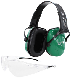 Howard Leight R-01761 Shooting Safety Combo Kit Earmuff & Glasses 25 dB NRR Green
