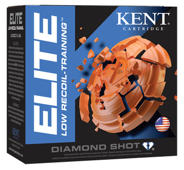 Kent Cartridge E12L248 Elite Low Recoil/Training 12 Gauge 2.75" 7/8 oz 8 Shot - Box or Case